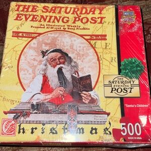 The 1920 Saturday Evening Post Christmas Puzzle SANTAs CHILDREN NEW (NOS)